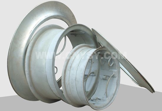 Curing steel rim