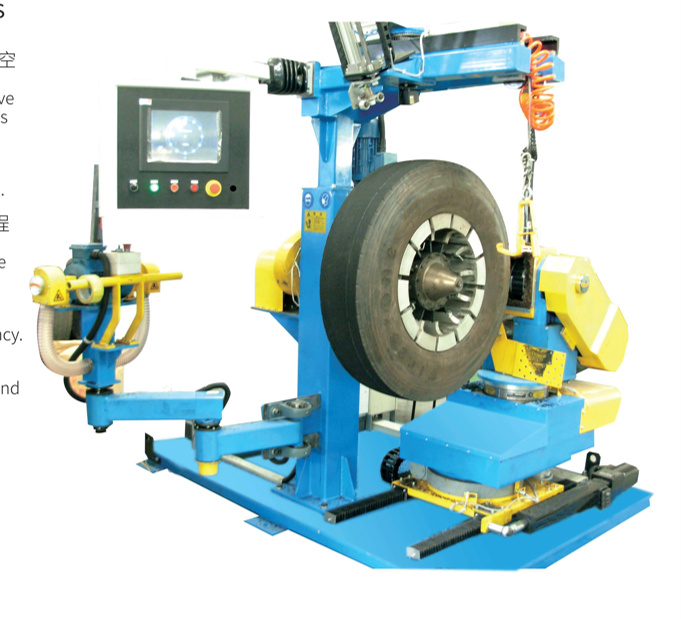 Semi-automatic buffing machine